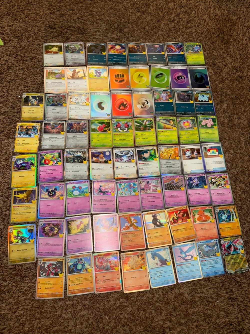 Pokemon 30th Celebration Bulk Card Lot of 69